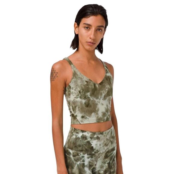 lululemon athletica Tops - Lululemon Align Tank *Diamond Dye Diamond Dye Light Sage Army Green Dark Olive